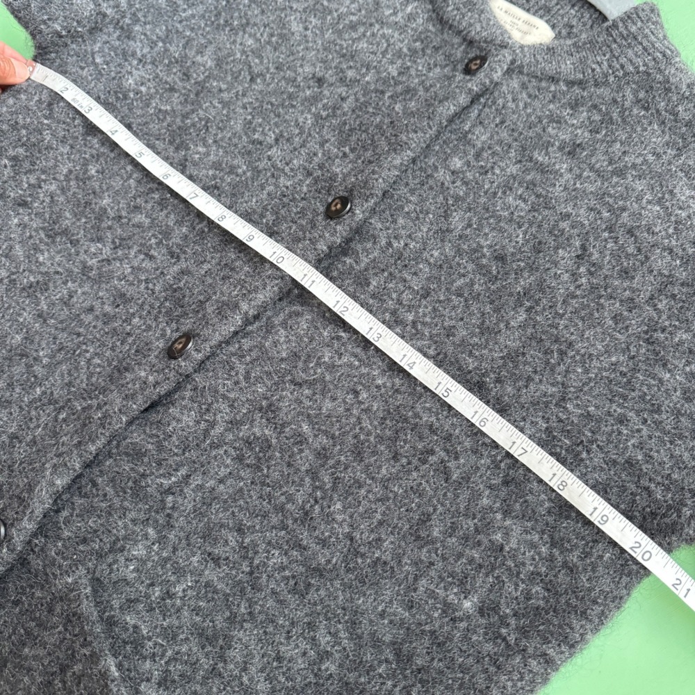 Sezane Cardigan XS Oversized Grey Kid Mohair Wool Button Sweater Coat Pockets - Picture 7 of 16